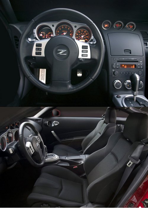 Интерьер 350Z изменений не претерпел.