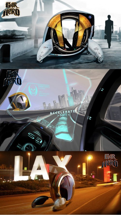 У Car Hero есть и автопилот — чтобы дать возможность водителю поиграть во время движения во что-то…