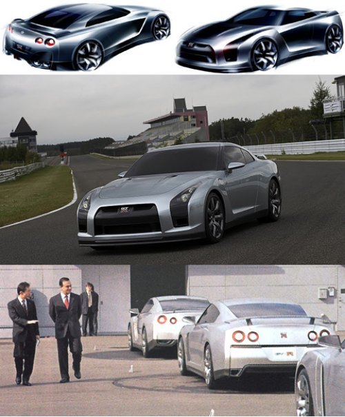 По большому счету, концепт GT-R Proto отличался от финального варианта узким капотом, черными…