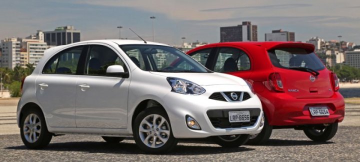 Обычный хэтч Nissan March в Бразилии доступен с моторами 1.0 и 1.6, оба способны работать как на…