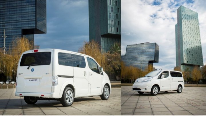 Электрокар Nissan e-NV200 выпускается и как фургон, и как пассажирская модель, так что число мест…