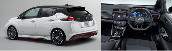Понизу машину опоясывает красная Nismo-линия, заканчивающаяся сзади массивным диффузором с…