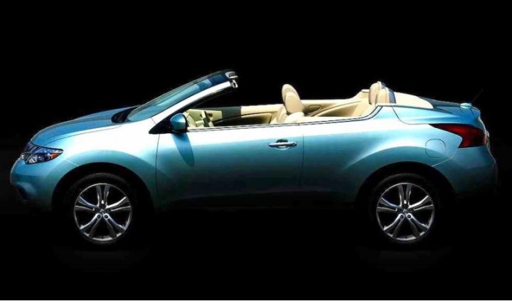 В России продают редкий кроссовер Nissan с кузовом кабриолет