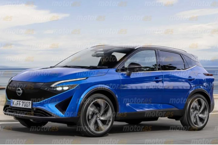 На выложенном в Сеть изображении новый Nissan Qashqai щеголяет модернизированной передней частью…
