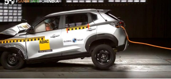 Кроссоверы Renault Kiger и Nissan Magnite получили 4 звезды в краш-тестах Global NCAP
