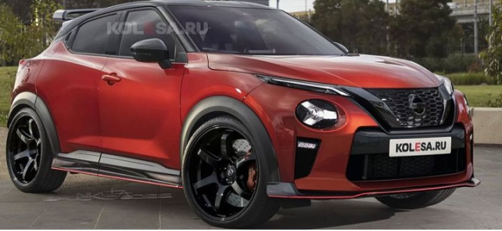 В Интернете показали первые фотографии нового продуктивного кроссовера Nissan Juke-R