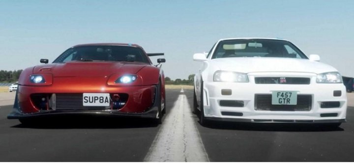Сможет ли легендарная Toyota Supra A80 обогнать Nissan GT-R R34?