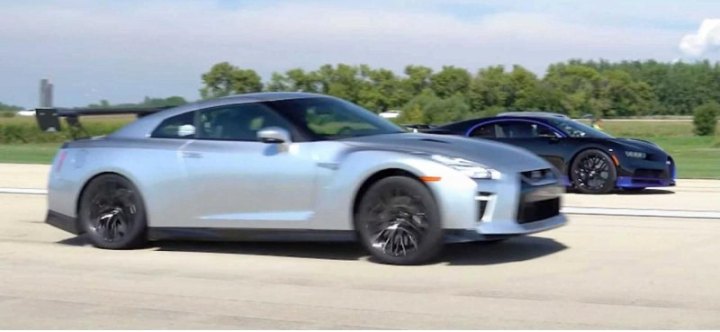 Сможет ли 2000-сильный Nissan GT-R обогнать гиперкар Bugatti Chiron?