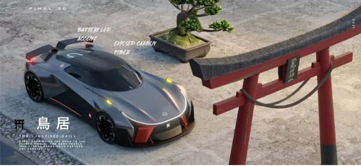 В Сети показали футуристичный рендер Nissan GT-R поколения R36