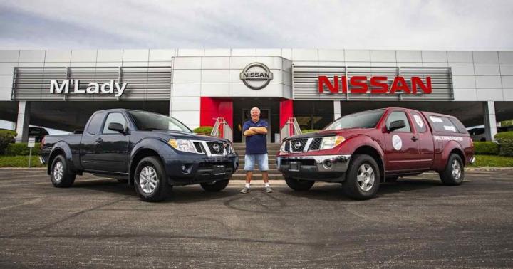 Слева – новый Nissan Frontier, справа – Frontier 2007 с пробегом свыше 1,6 млн км