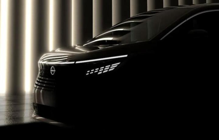 Появились первые официальные тизеры нового вместительного минивэна Nissan