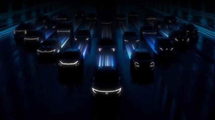 Скриншот с промо-видео Nissan, посвященного его будущим моделям