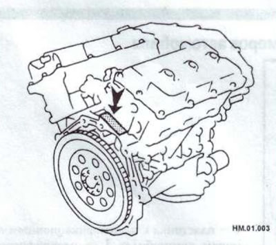 Информация, содержащая код двигателя, заводской номер и наименование завода-изготовителя, находится…