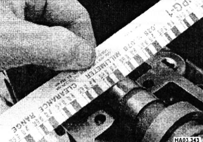 Сравните наибольшую ширину раздавленной проволоки с каждой шейки со шкалой на упаковке калибра.