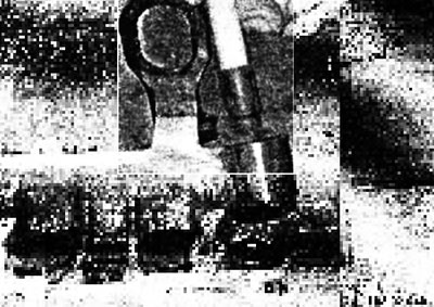 Извлеките те толкатели клапанов, у которых значение клапанного зазора отличается от требуемого.