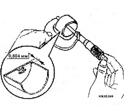 N = R+(M-0,33 мм) -для выпускных клапанов, где R - толщина снятого толкателя, N - толщина нового…