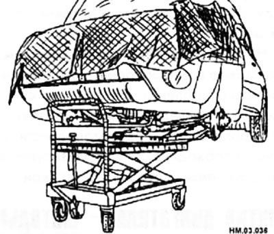 Проверьте еще раз, что ничего больше не крепит двигатель с коробкой переключения передач к кузову.…