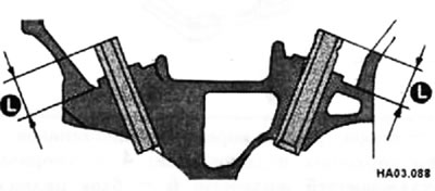 Новыя ўтулкі (1) пасля астывання забіваюцца з верхняга боку галоўкі блока цыліндраў, разагрэтай да…