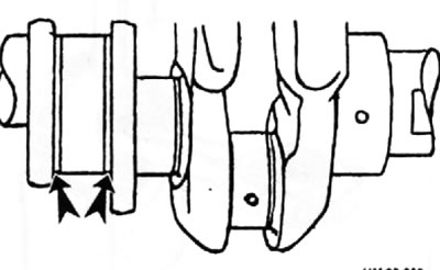 Увага: Пры перашліфоўцы карэнных шыек каленчатага вала пад укладышы рамонтнага памеру, неабходна…