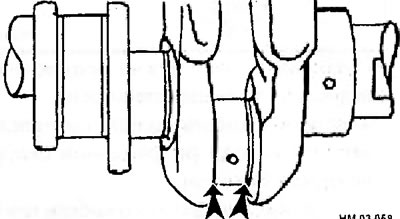 Внимание: При перешлифовке шатунных шеек, коленчатого вала под вкладыши ремонтного размера,…
