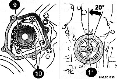 Внимание: Будьте осторожны и следите за тем, чтобы болты крепления не упали внутрь кожуха цепи.