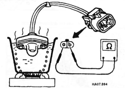 Проверьте сопротивление, как показано на рисунке.