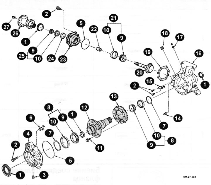 1 — сальник; 2 — болт; 3 — сливная пробка; 4 — корпус адаптера; 5 — уплотнительное кольцо; 6 —…