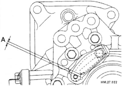 Установите маслоотражатель и затяните новые болты крепления моментом 6,9-8,8 Н·м. Зазор между…