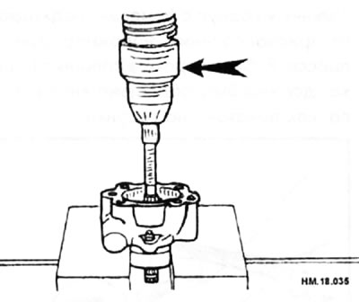 Внимание: При снятии стопорного кольца будьте осторожны и не повредите приводной вал.
