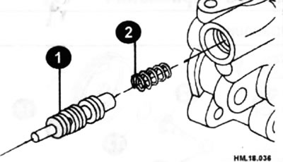Ослабьте болт с отверстием и снимите соединитель и шайбу, а затем вытащите из корпуса контрольный…
