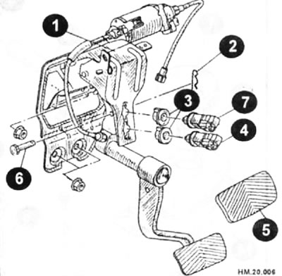 Регулируемая педаль