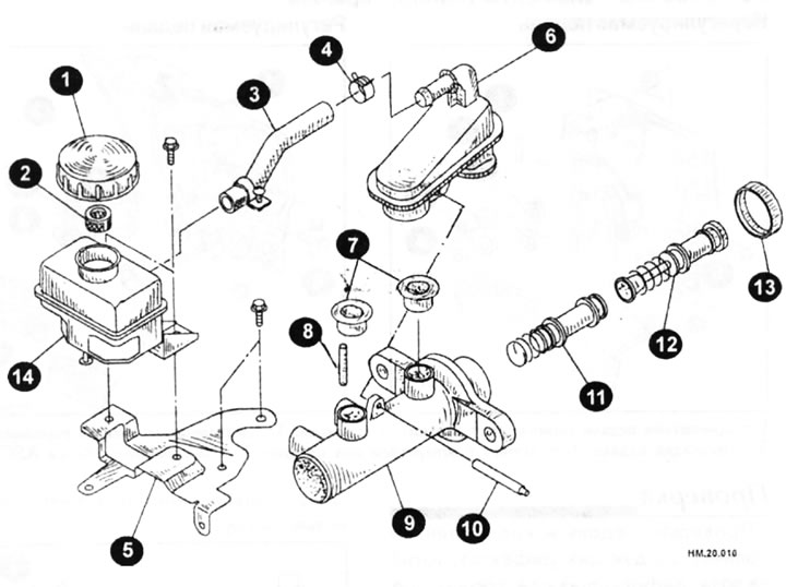 1 — крышка бачка; 2 — сетчатый фильтр; 3 — шланг и хомут; 4 — хомут; 5 — кронштейн; 6 — бачок; 7 —…