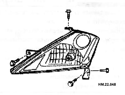 Передние фары — снятие и установка