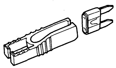 3. Place the puller on the fuse, remove it from the socket and check.