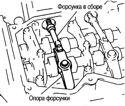 Зніміце апору фарсункі, выцягваючы і паварочваючы фарсунку ў зборы направа і налева.
