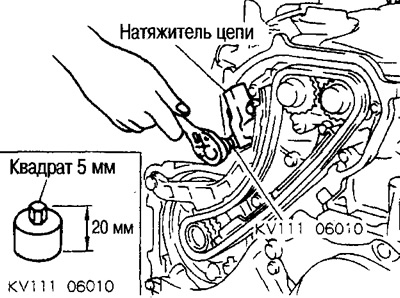 (2) Відкрутіть болти за допомогою шестигранного ключа (спецінструмент, 5 мм).