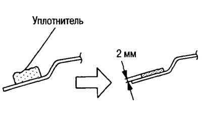 Заўвага: У выпадку пашкоджання ўчастка нанясення клею з боку кузава, ухіліце дэфекты пры дапамозе…