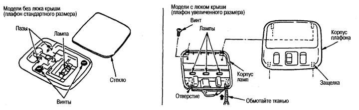 Плафон освещения салона