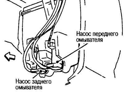 3. Плъзнете помпата по посока на стрелката, както е показано на фигурата, и я извадете от…