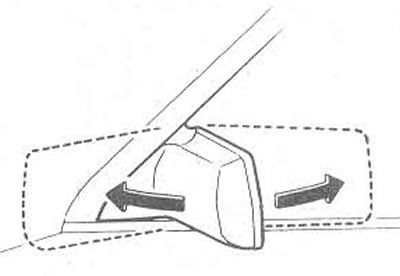 Націсніце на правы ці левы бок выключальніка ў залежнасці ад рэгулявання правага ці левага…