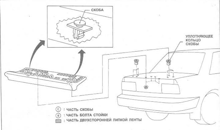 Kreslenie. 11.6. Uchytenie zadného spojlera - Sedan