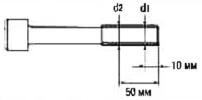 Балты галоўкі цыліндраў зацягваюцца спосабам пластычнай зоны. Калі рознасць паміж «d1» і «d2»…