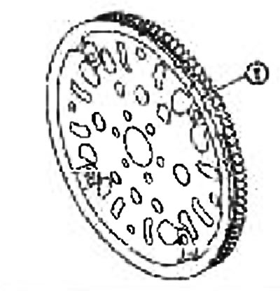 Увага: Пераканайцеся, што сігнальная кружэлка (1) не пашкоджаная і не дэфармаваная.