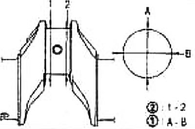 Пры дапамозе мікраметра вымерайце ўсе карэнныя і шатунныя шыйкі ў 4 розных кропках, паказаных на…
