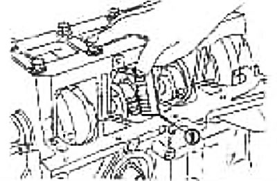 Разрэжце дрот (1) на адрэзкі трохі карацей, чым шырыня падшыпнікаў, абкладзеце іх у кірунку восі…
