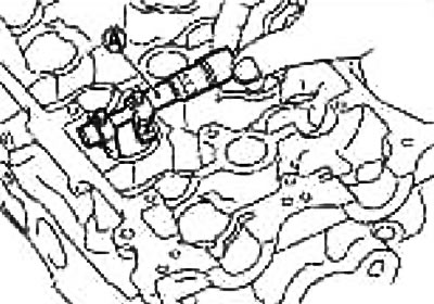 Измерете диаметъра на отвора на тласъка на клапана в главата на цилиндъра, като използвате…
