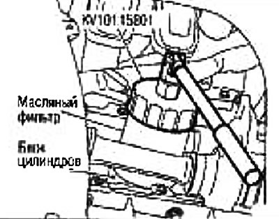 Масляный фильтр — снятие и установка (СR) (Ниссан Ноут 1, Note E11 ...