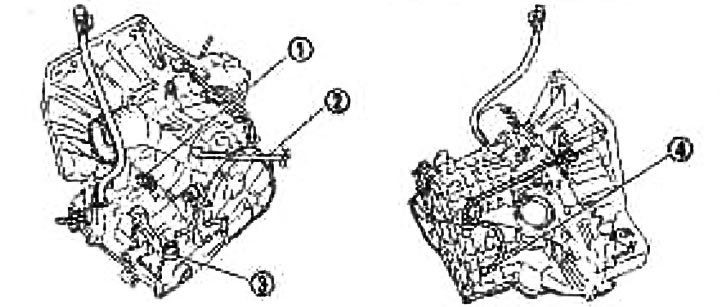 разъем датчика оборотов (4).