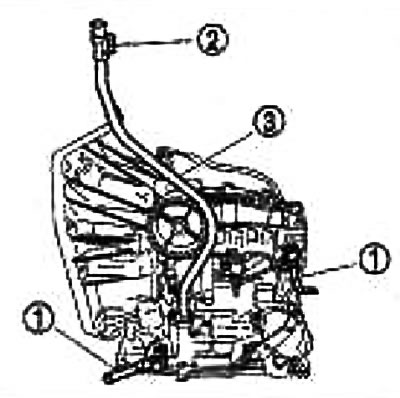 24. Снимите кольцевое уплотнение с заливной трубы жидкости АКП (3).