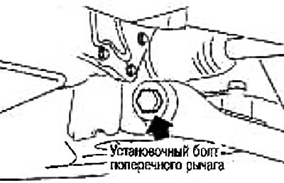 Передняя подвеска — поперечный рычаг — снятие и установка (Ниссан Ноут ...
